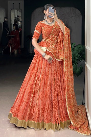 Traditional Gujarati Style Chaniya Choli For Navratri