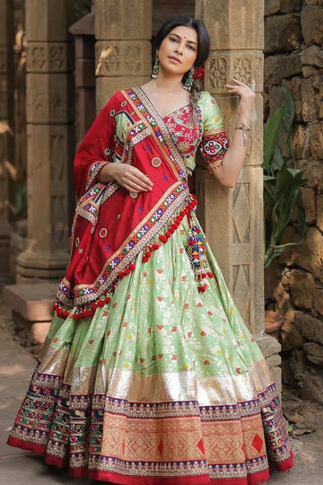 Navratri Special Real Mirror Work Chaniya Choli