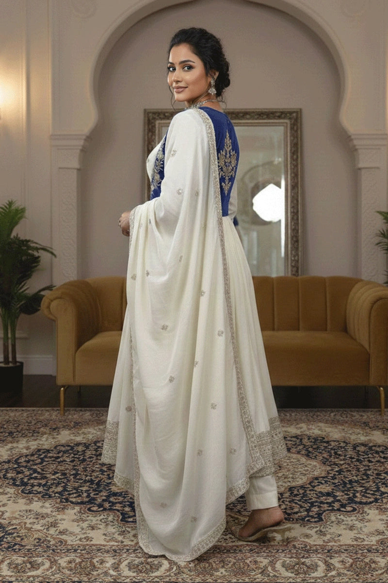 Designer Koti Style Anarkali Suit For Reception Party