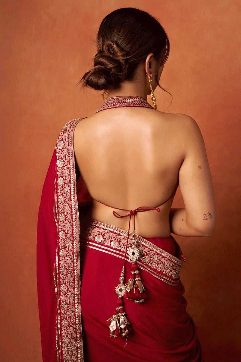 Ahsaas Channa saree look