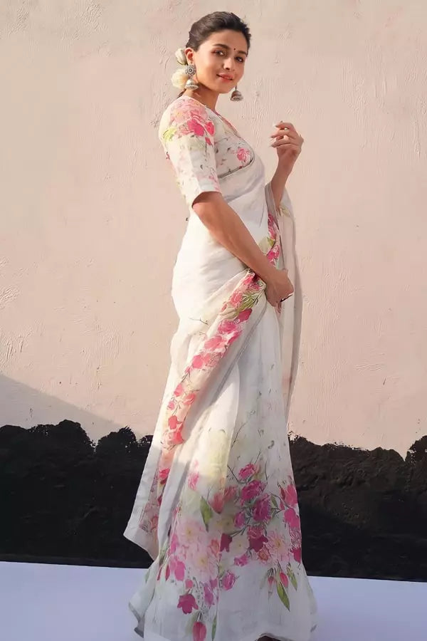 Alia Bhatt Gangubai Kathiawadi Designer Saree For Wedding