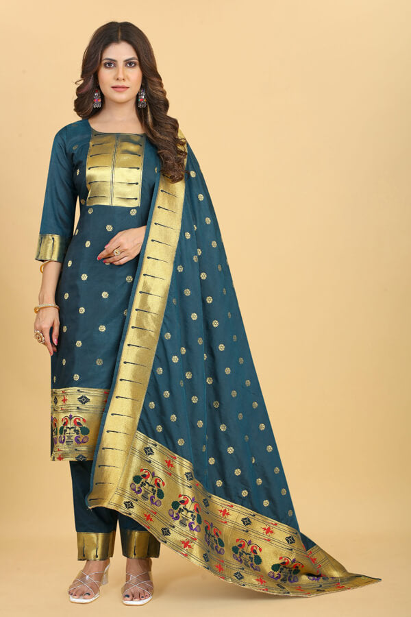 Modern Paithani Dress Design For Girls 2023 - Anaya Designer Studio Modern Paithani Dress Design For Girls 2023 - Anaya Designer Studio