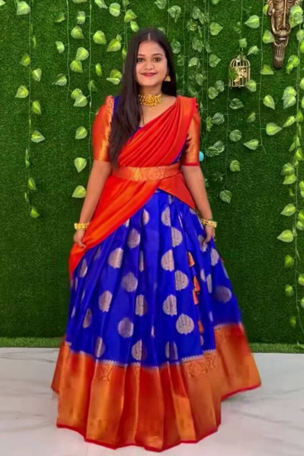 All New Traditional Wedding Half Saree For Girls - Anaya Designer Studio