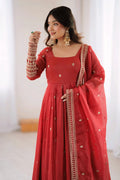 Anarkali with dupatta