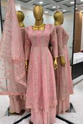 Baby Pink Long Gown For Wedding