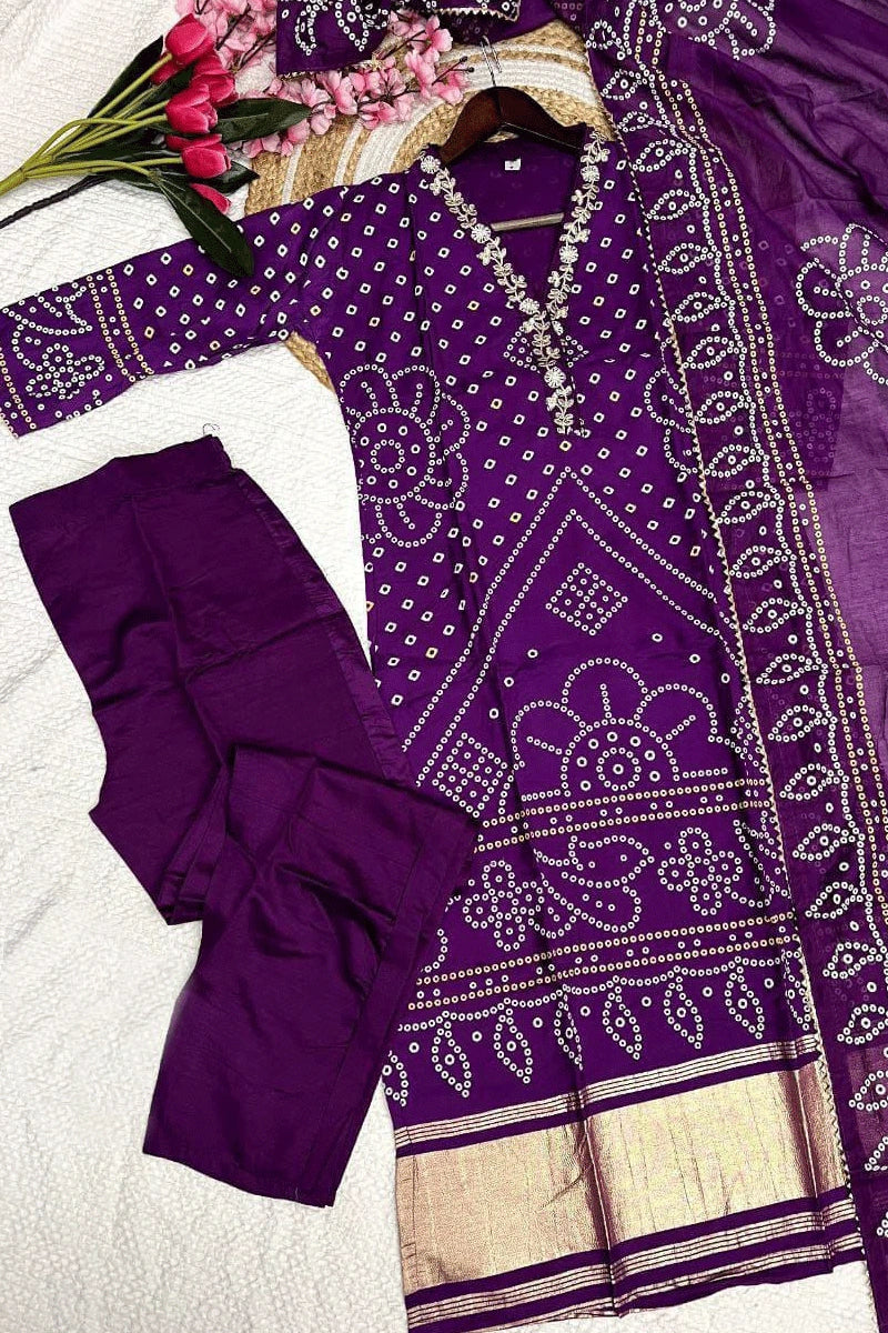 Bandhani Celebration Wear