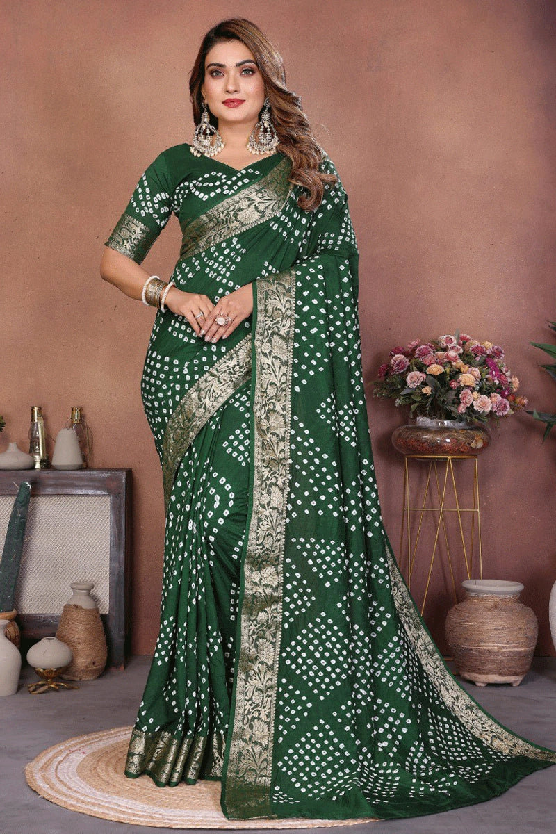 Beautiful Bandhani Print Saree for Celebration