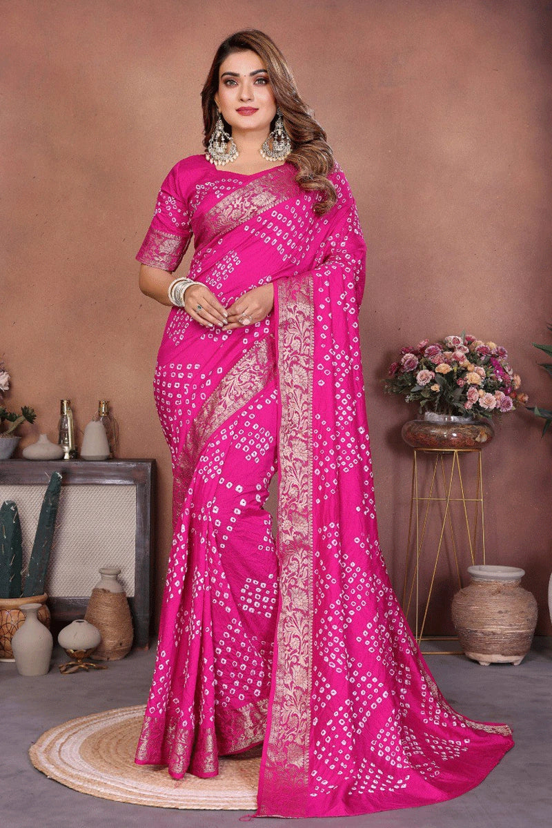 Beautiful Bandhani Saree for Special Celebration