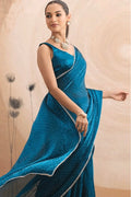 Beautiful Teal Saree