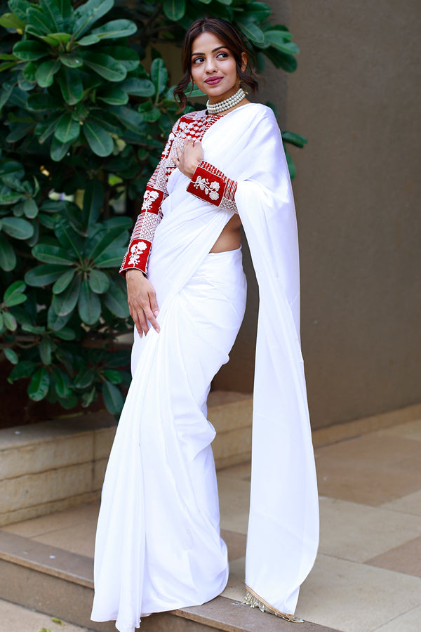 Designer Silk Saree For Farewell Party 2022 - Anaya Designer Studio