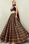 Black Sequence Lehenga for Cocktail Party