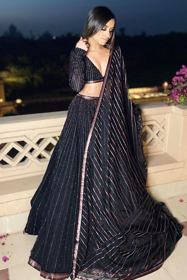 Black lehenga for teenage Girl Wedding Reception 2021