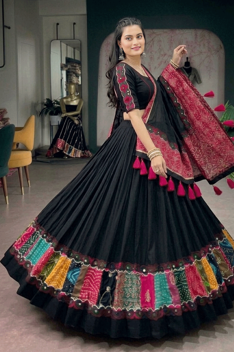 Black Chaniya Choli For Garba Night