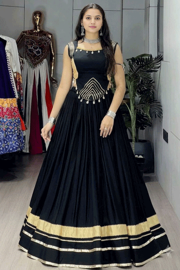 Black Lehenga Choli For Dandiya Night