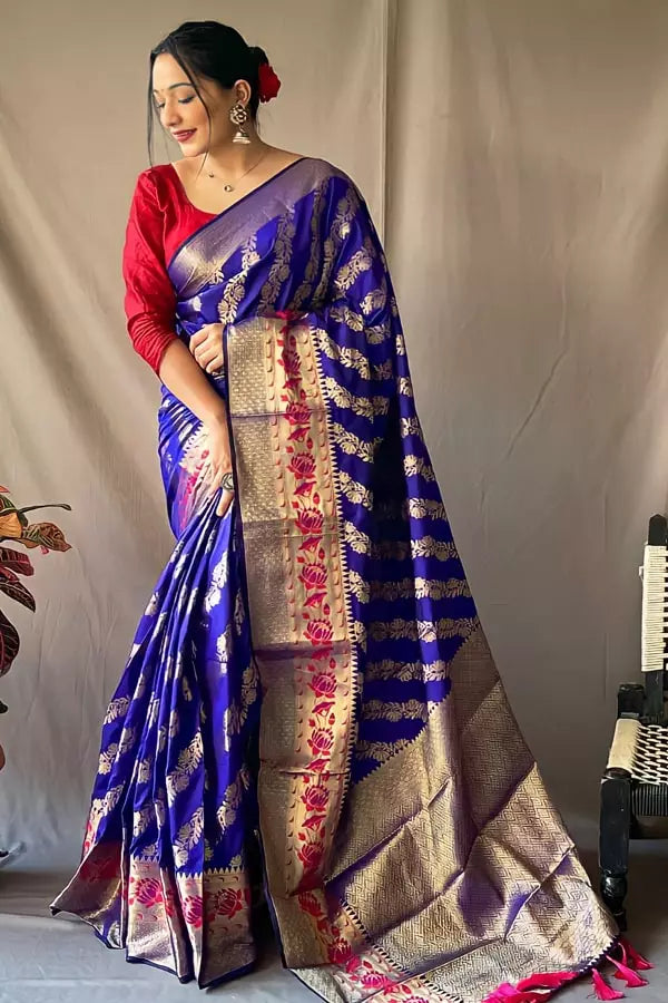 Marathi Saree Look of Pure Paithani Saree With Price - Anaya Designer Studio