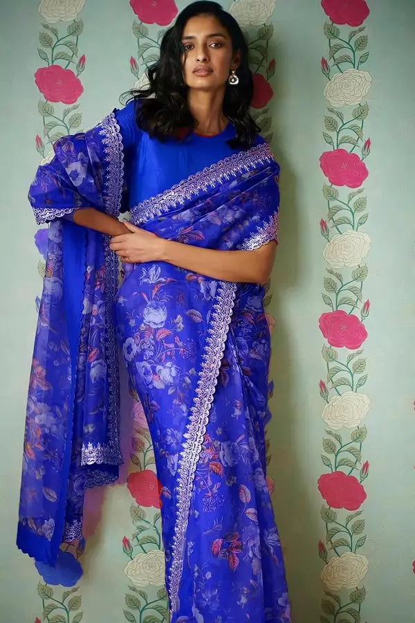 Blue Sabyasachi Saree Price Online 2022