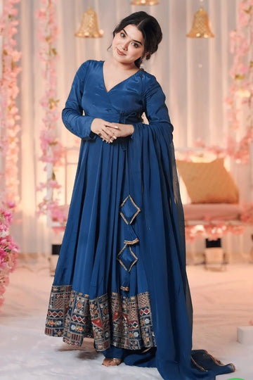 long sleeve diwali dress for women Gown for Diwali