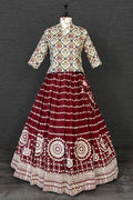 Bridal Lehenga Maroon Colour