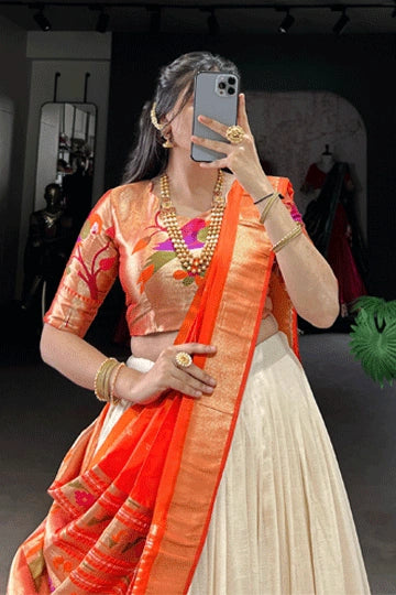 Zari Lace Border Saree