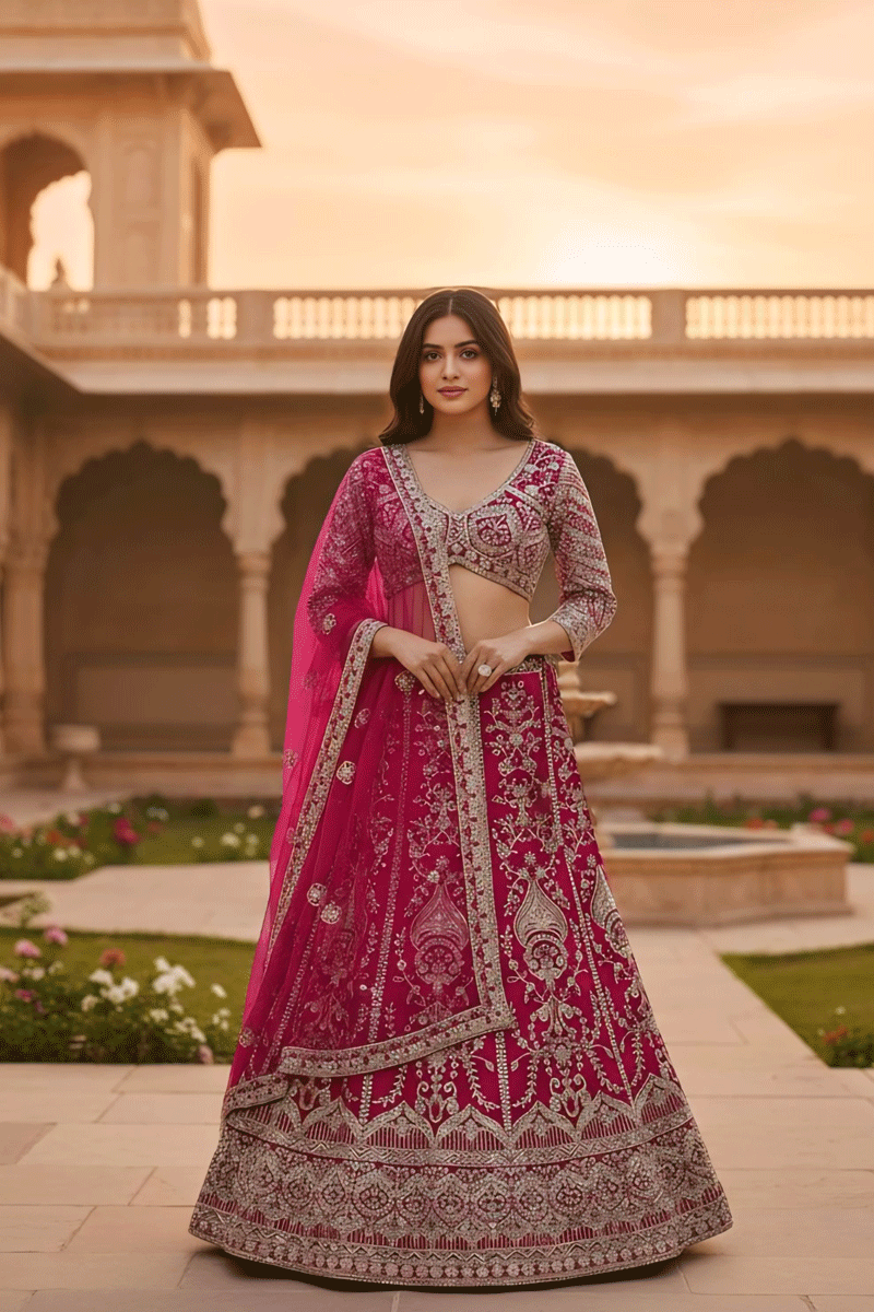 Bridal engagement lehenga choli