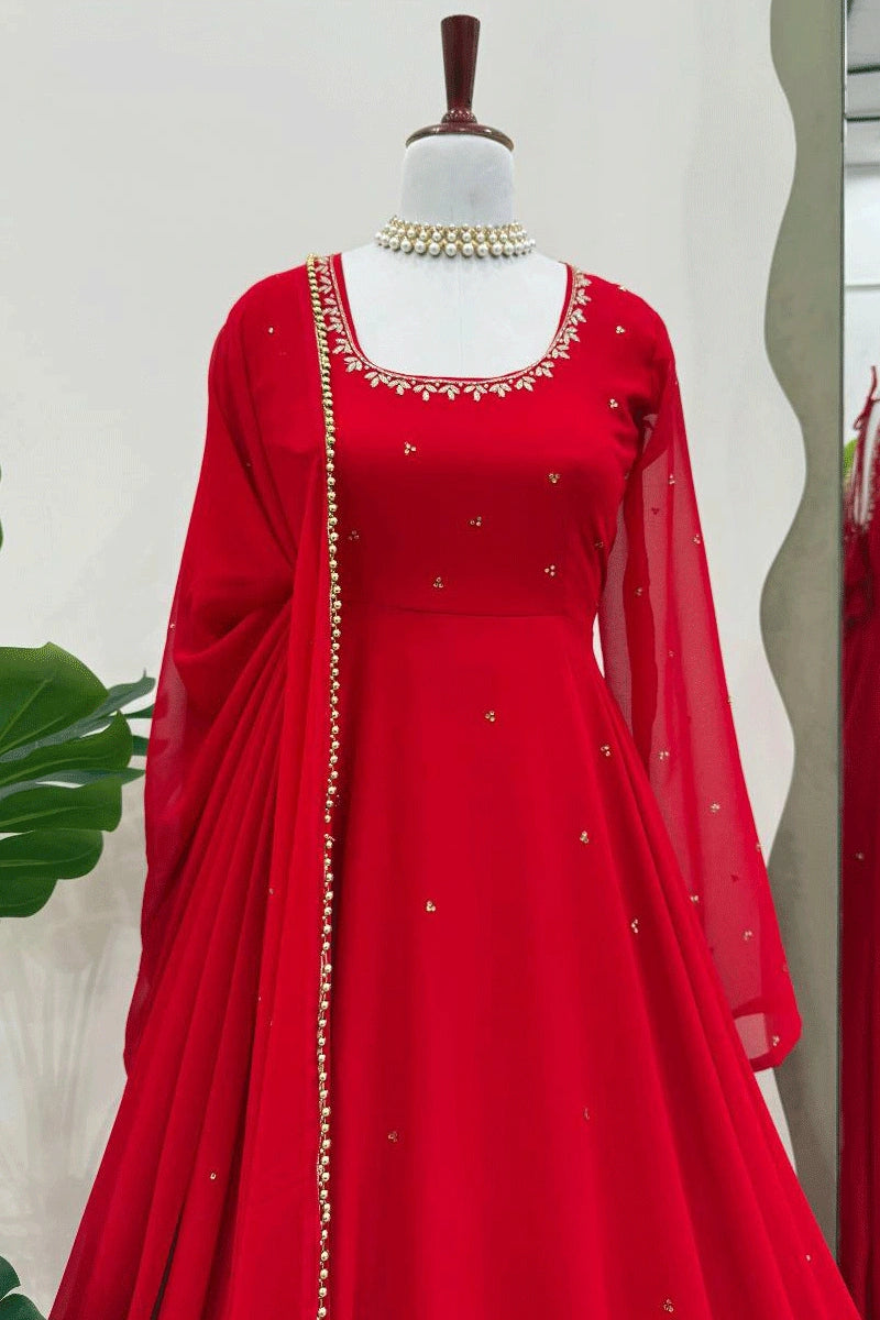Bridal red Anarkali
