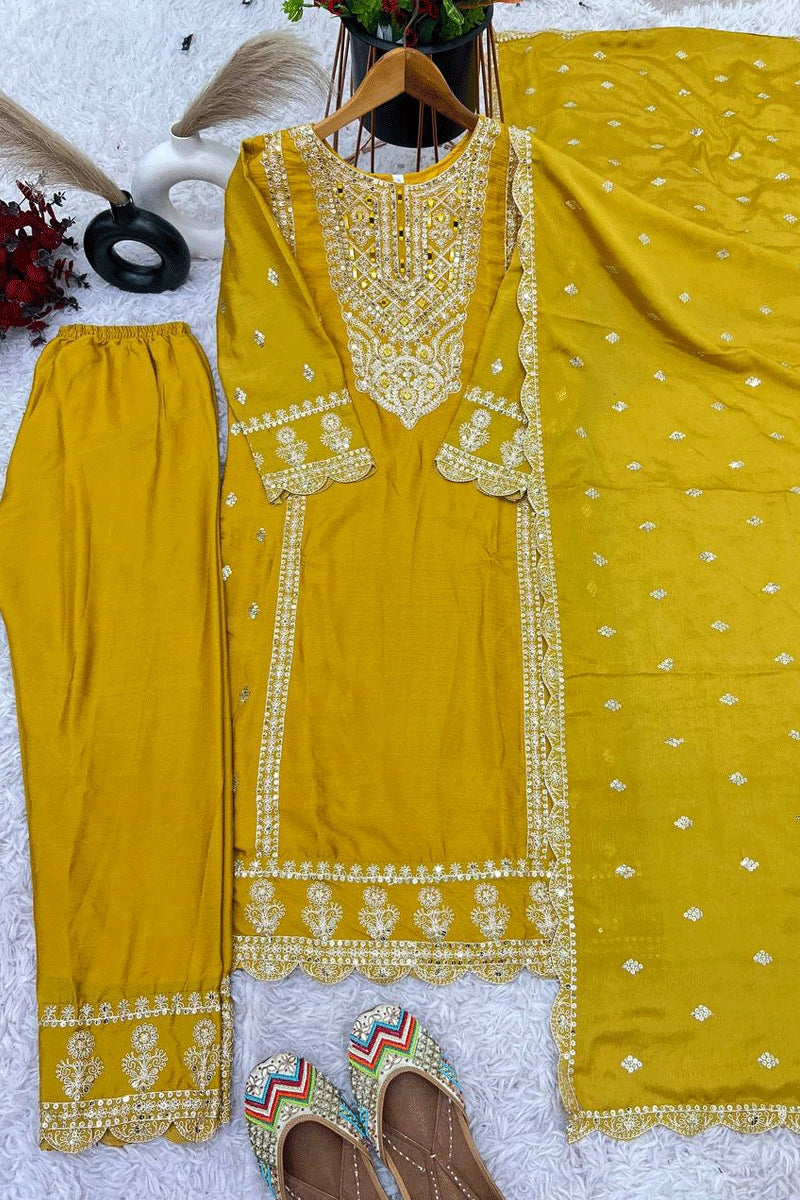 Bright Yellow Wedding Attire