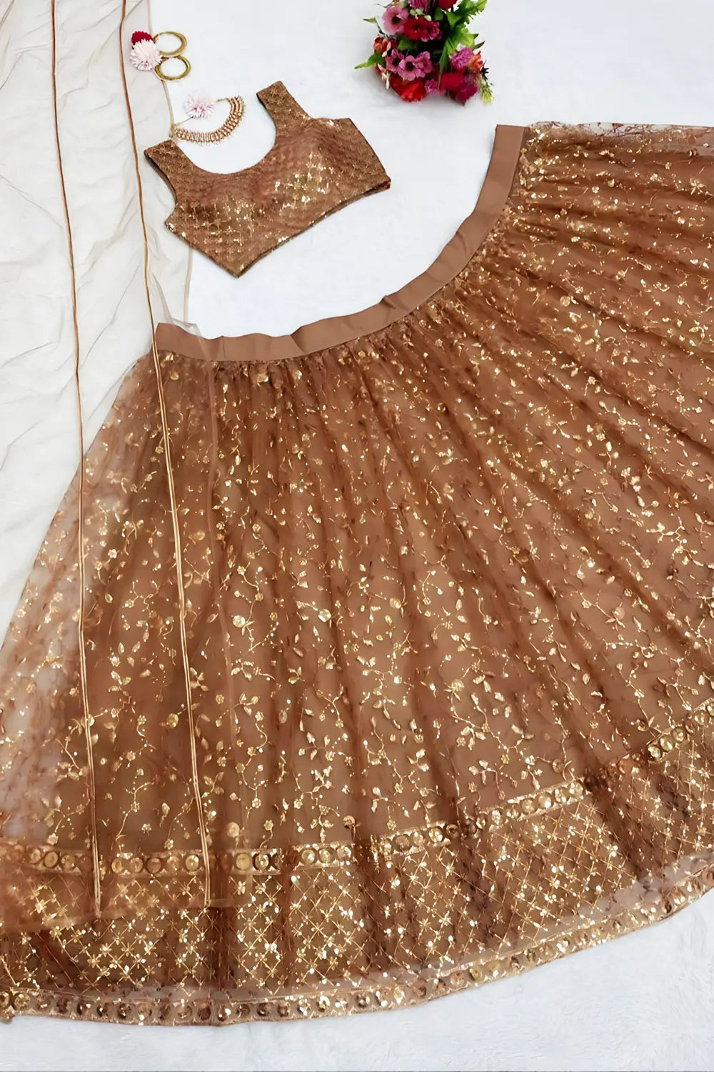 Brown Lehenga For Bride 2023