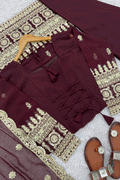Brown Color Full Sleeves Outfit 