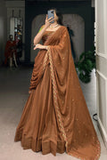 Brown Handwork Lehenga Choli 
