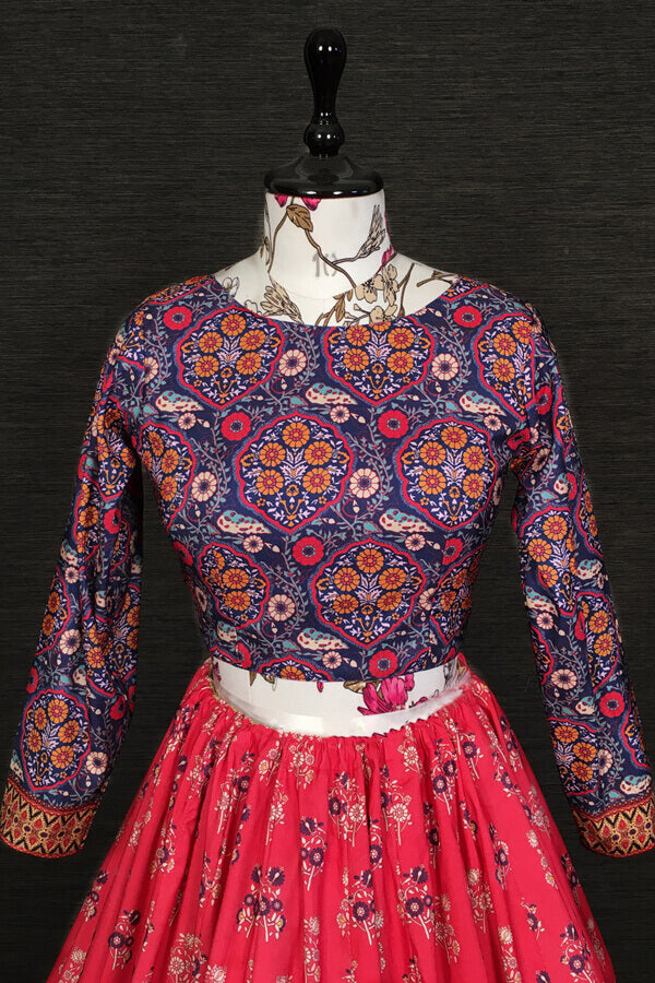 Latest Floral Print Lehenga For Sister Wedding - Anaya Designer Studio