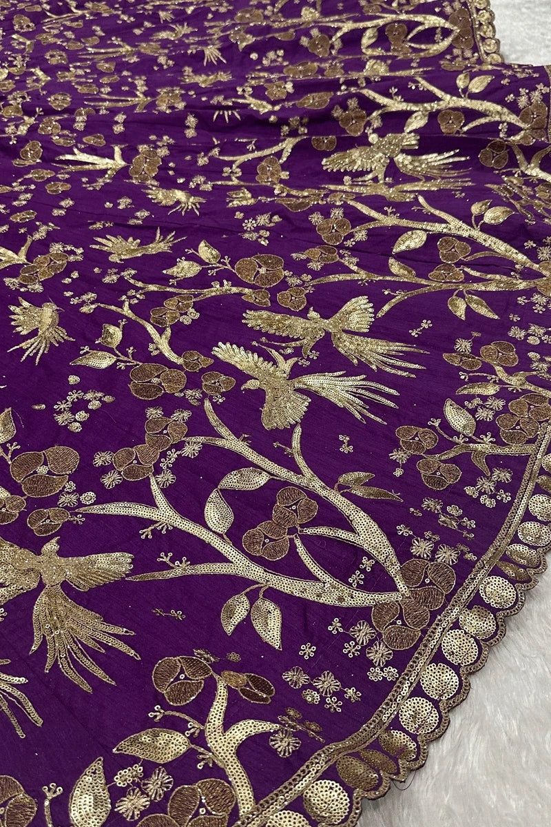 Dark Purple Lehenga Choli 