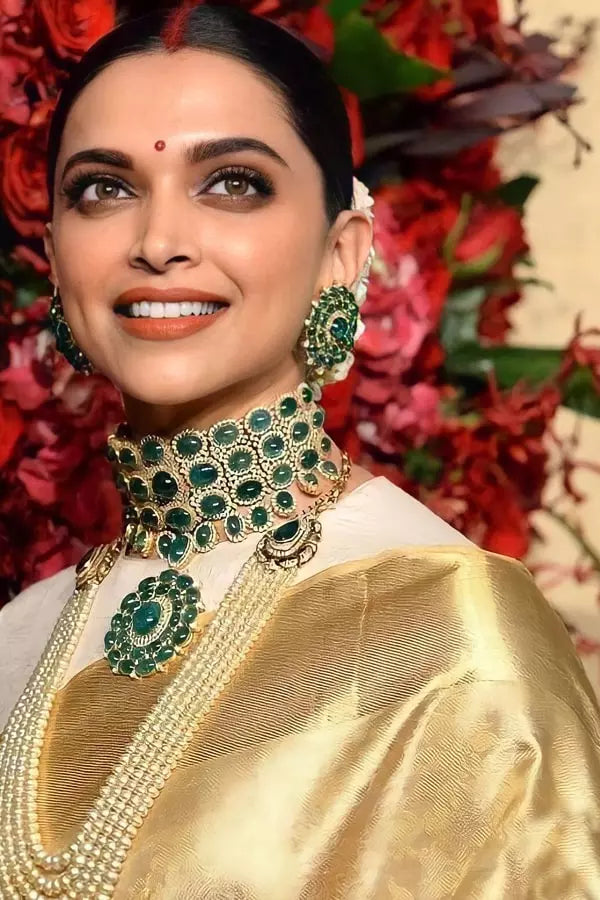 Deepika Padukone In Silk Saree