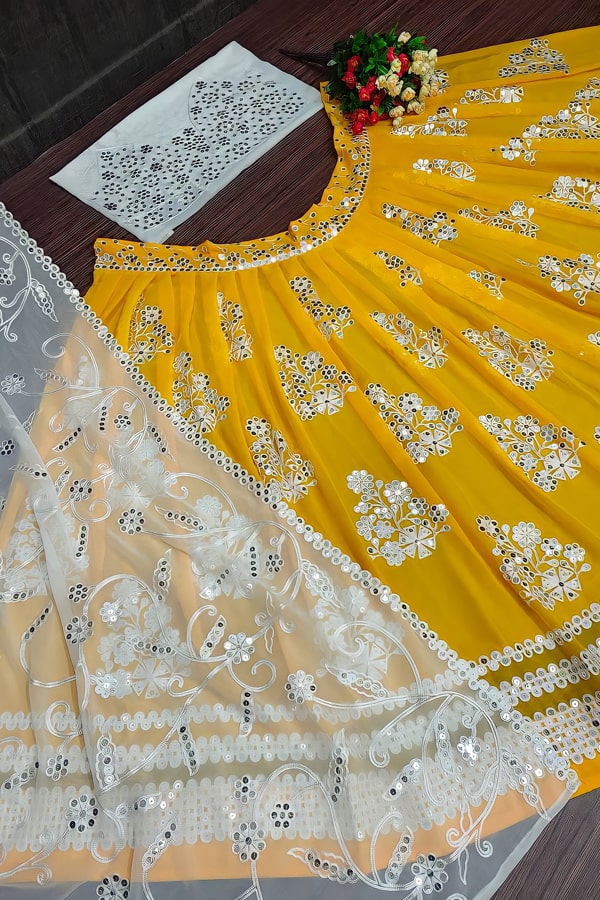 Latest Yellow Designer Lehenga Choli For Women 2022 - Anaya Designer Studio
