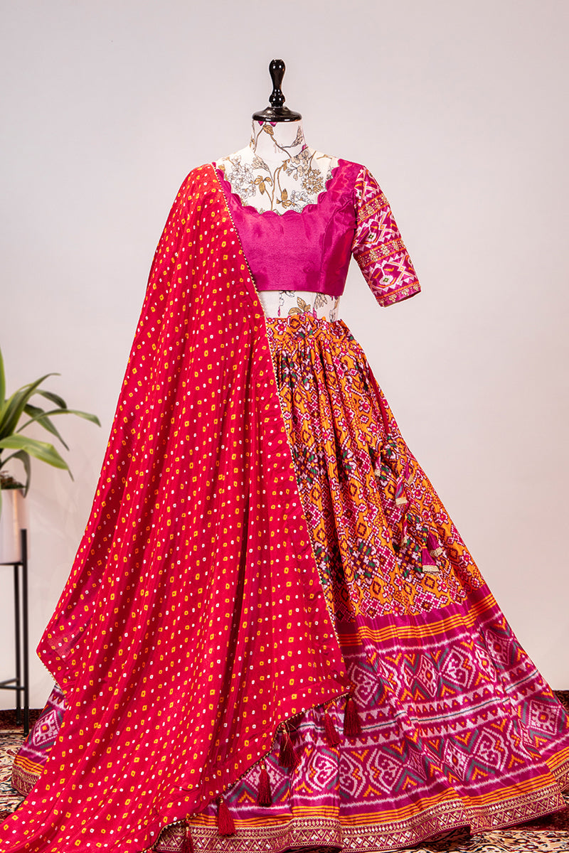 Traditional Patola Chaniya Choli For Navratri