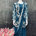 Designer Evening Gown With Jacket Style