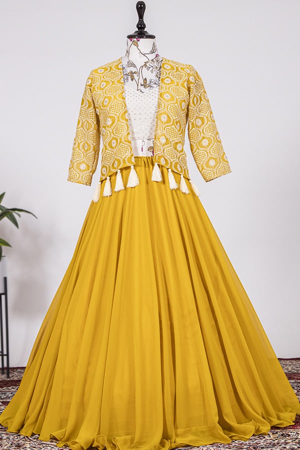 Designer Jacket Style Lehenga Image 2023 - Anaya Designer Studio