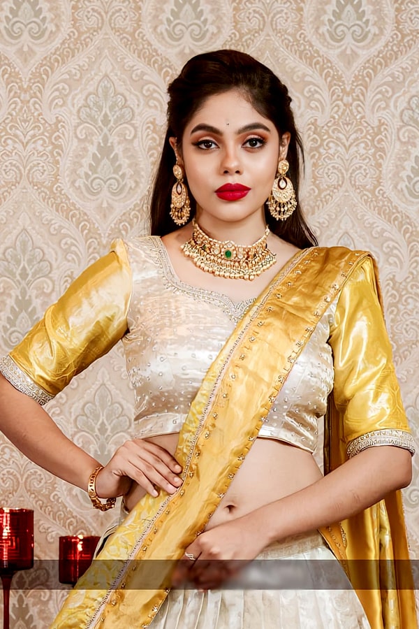 Designer Lehenga Saree Design For Women - Anaya Designer Studio