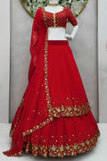 Designer Red Bridal Lehenga 2023