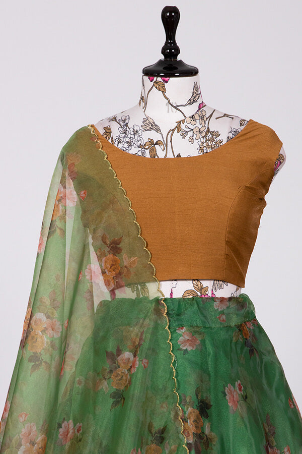 Party Wear Lehenga For Mehendi Ceremony - Anaya Designer Studio