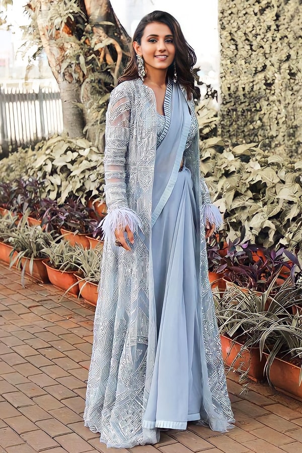 Designer Saree For Wedding Guest With Jacket 2022 - Anaya Designer Studio