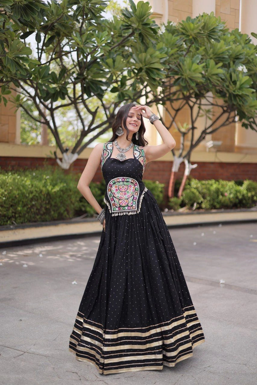Designer Black Chaniya Choli Navratri