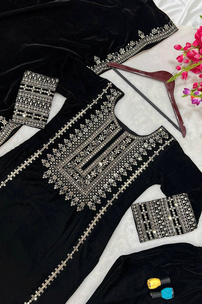 Designer Black Dress