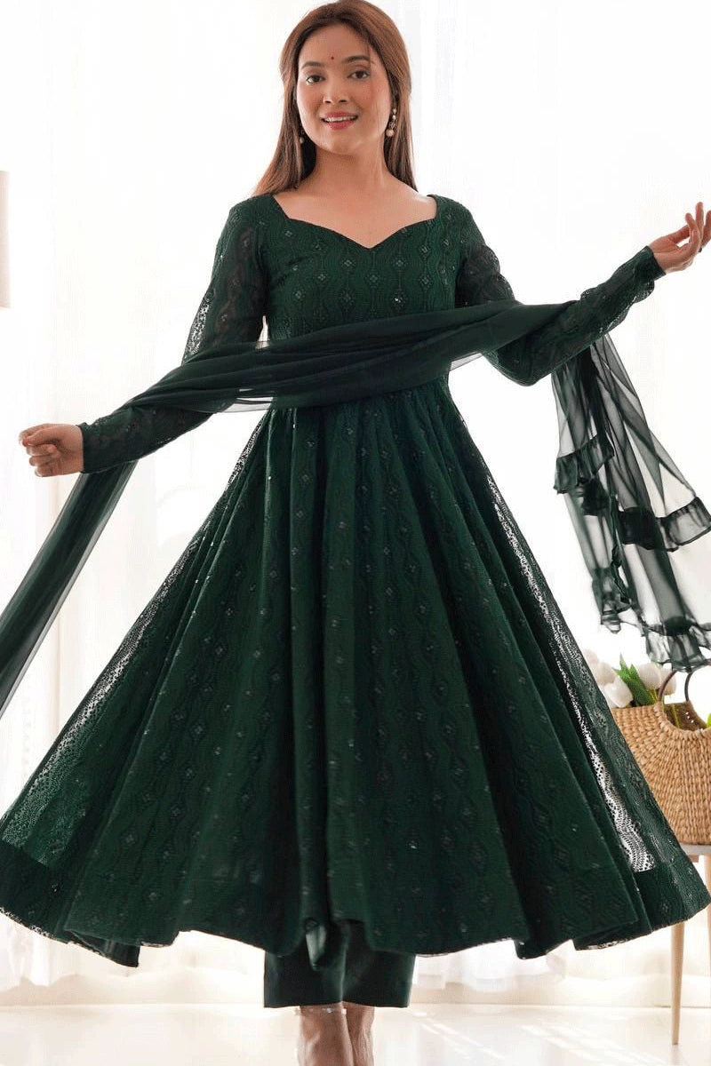 Lucknowi Anarkali Suit