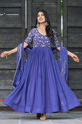 Designer Purple Gown