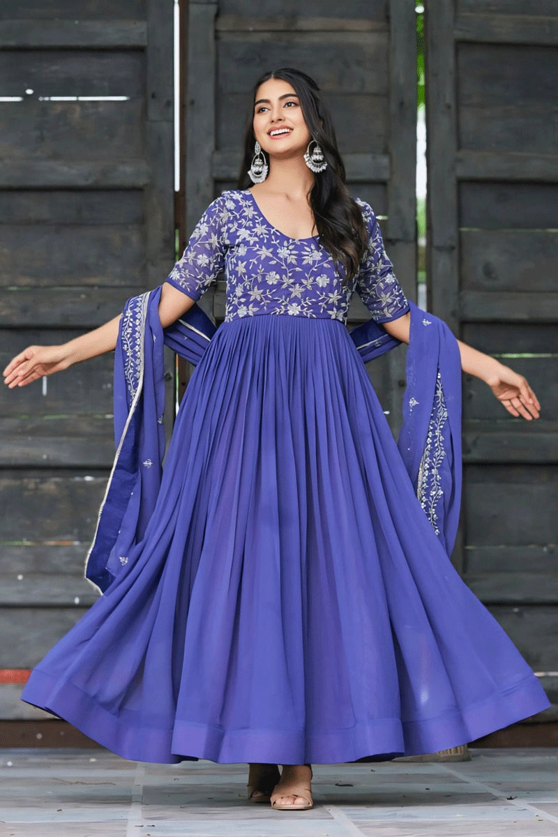 Designer Purple Gown