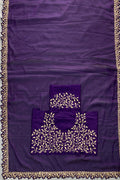 Designer Purple Saree