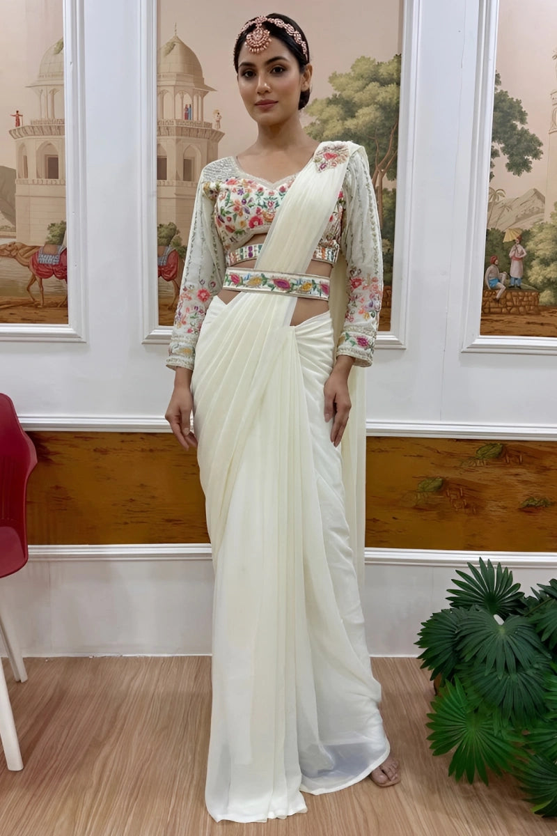 Designer Ready-To-Wear Party Saree