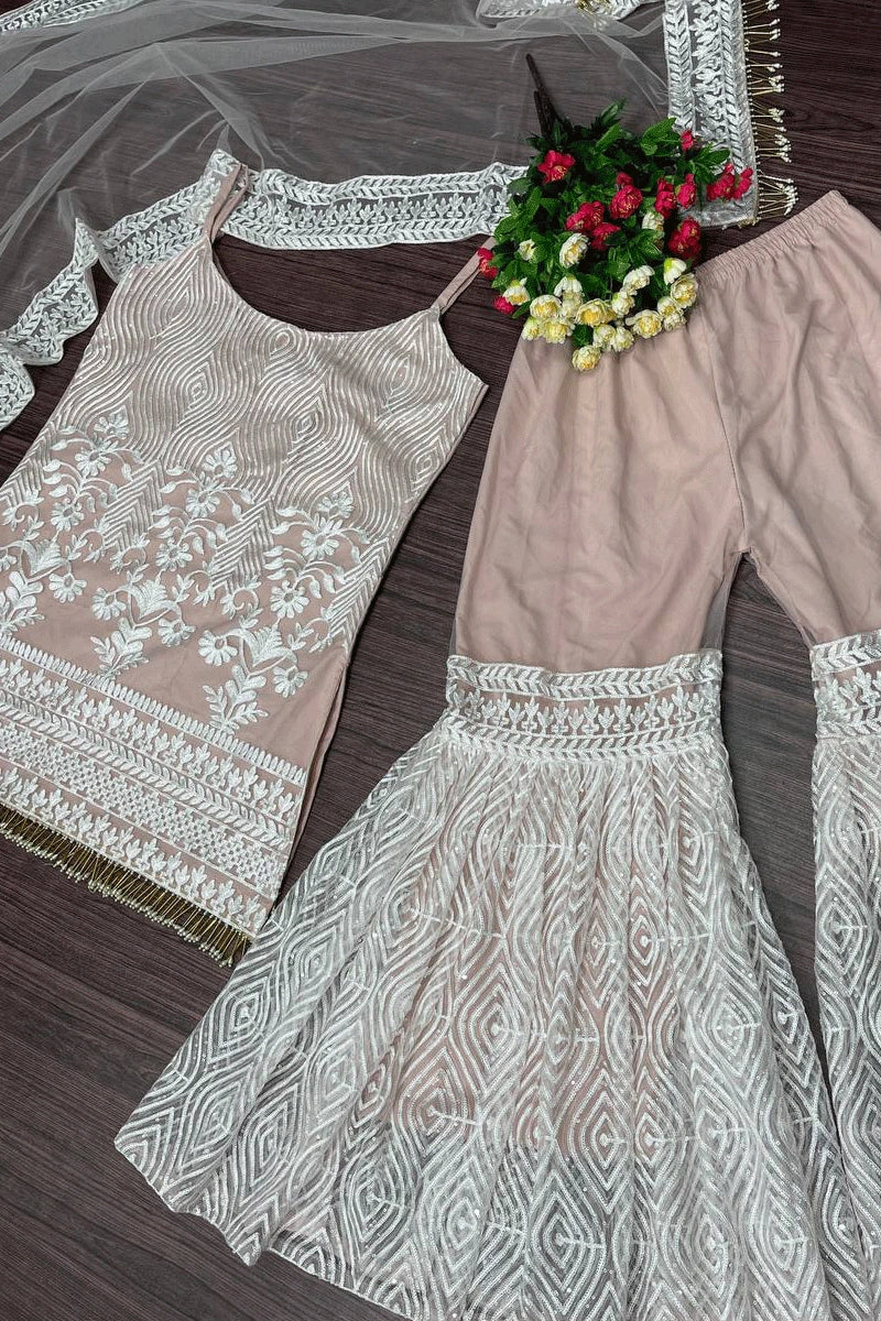 Designer Reception Sharara Suit 