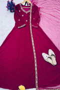 Designer Red Anarkali