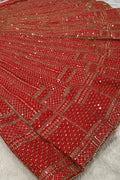 Designer Red Lehenga